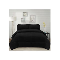 CHANTILLY - Cubrecama Corduroy Termico 2p - Negro