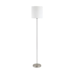 EGLO - Lámpara Pie Pasteri Acero Blanco DM280 H1575 1x60W E27 Cod95164