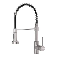 COREAQUA - Llave Monomando Lavaplatos Flex Griferia Cocina - Gris