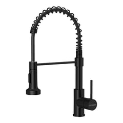 COREAQUA - Llave Monomando Lavaplatos Flex Griferia Cocina - Negro