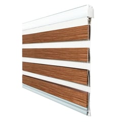 GENERICO - Cortina Rolller Duo Jaspeada 180x200 Madera