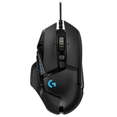 LOGITECH - Mouse Gamer G502 Hero, Gaming Mouse, 16,000 DPI, 11 Botones