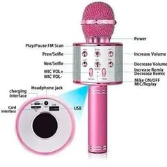 GENERICO - Microfono Karaoke Con Parlante Bluetooth Varios Colores