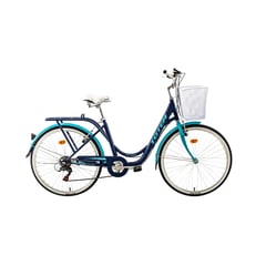 TOTEM - BICICLETA CITY DAMA ARO 26 AZUL CON CELESTE