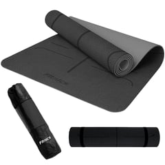 FITNICS - Mat Yoga Colchoneta+bolso +correa - Negro