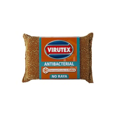 VIRUTEX - Esponja Antibacterial Cobre 1 Un