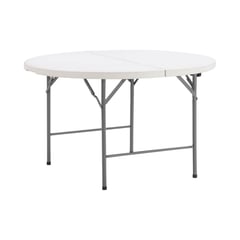 NORTHWEST - Mesa Plegable Redonda 122x74 Cms Blanca