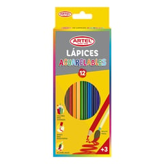 ARTEL - Lapices De Colores Acuarelables 12 unidades