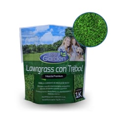 BEST GARDEN - Semilla Pasto mezcla premium Lawngrass con trébol 1 Kg