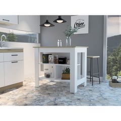 TUHOME - Mesa De Cocina Kitchen - Blanco Nevado