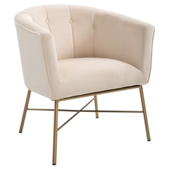 NOVAHUS - Poltrona Sitial Terciopelo Navona Beige