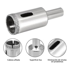 AIZO - Brocas Copa Para Cerámicos Mármol Vidrio Piedra 16pcs 6-50mm