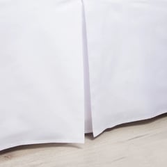 VELUTTI - Faldón Cama 144 Hilos King Blanco