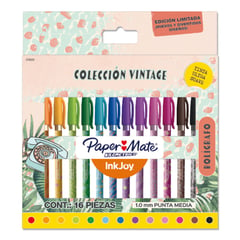 PAPER MATE - Bolígrafo Inkjoy Colección Vintage Surtidos x16