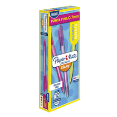 PAPER MATE - Bolígrafo Retráctil Inkjoy Punta Fina Surtido X12