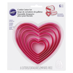 WILTON - Set de cortador de galletas corazón