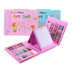 GENERICO - Set De Dibujo Portátil 208 Piezas De Arte Para Niños Kit