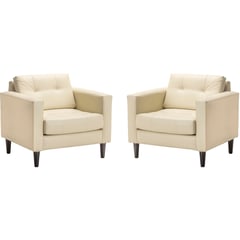 BODEVIR - Set Sillones Retro 1C PU 00 Beige