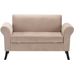 BODEVIR - Banqueta con Baul + Respaldo Lúa 2C Felpa 20 Beige