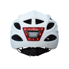 ONEBIKE - Casco Bicicleta Deportivo Luz Led Atrás Y Adelante Blanco M