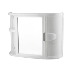 RIMAX - Gabinete Para Baño Con Espejo Blanco 59.8x19.3x46.5 cm