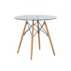 KLIK - Mesa de Comedor Eames 80cm redonda vidrio