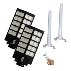 GENERICO - Pack X2 Foco Solar Led Exterior Focos Potentes Foco Solares 1000w