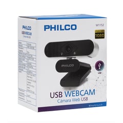 PHILCO - Webcam Cámara Web W1152 Full Hd 1080p Usb