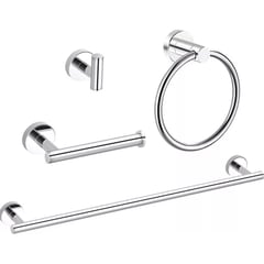 ESHOPANGIE - Set De 4 Accesorios De Baño Acero Inoxidable