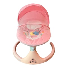 GLOBAL LATIN GROUP - Silla Cuna Mecedora Automática Bebe Control Remoto - Rosa