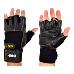 DRB - Guantes Gym Cuero Entrenamiento Fitness King 2.0 talla M