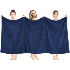 AMERICAN SOFT LINEN - Toallon Premium de Baño Navy Blue 101x202 cm 650 gsm