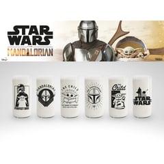 GREEN GLASS - The Mandalorian 1 - Juego de 6 Vasos