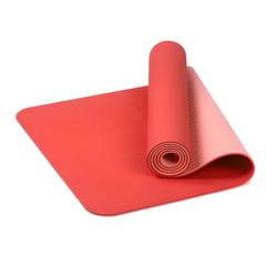 CRUSEC - Mat Alfombra De Yoga Tpe 8mm Doble - Rojo