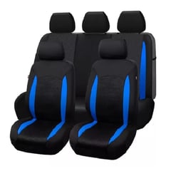 GENERICO - Kit Funda Cubre Asiento Cuero Auto Tela / 216003 Azul