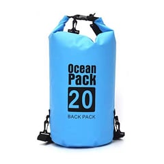 AUCKLAND OUTDOOR - Bolso Seco Impermeable 20L Celeste