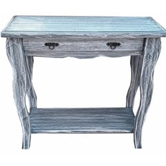 MARFELD MUEBLES - Mesa de arrimo vintage gris 80cm