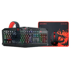 REDRAGON - Pack Gamer Mouse + Teclado + Padmouse S101 Rgb