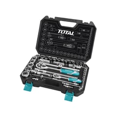 TOTAL TOOLS - Juego De Dados 44pzas (1/4-1/2) Total Tht421441