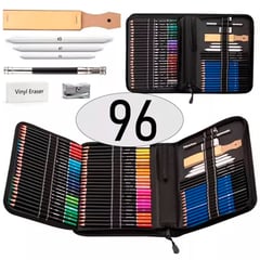 ESHOPANGIE - Estuche Lápices De Colores 96 Piezas Dibujo Profesional