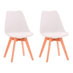 GLOBAL LATIN GROUP - Pack 2 Sillas Eames - Blanco