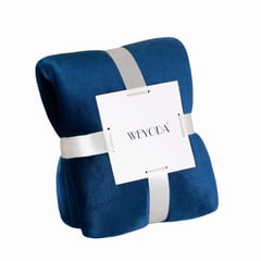 BJ HOGAR - Frazada Velvet Plush 2 Plazas 230cm*240cm Azul