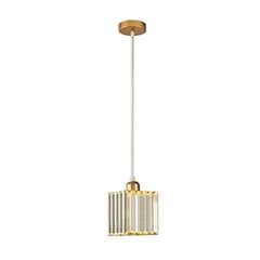 TNAKIEX - Lámpara Colgante Lámpara De Techo Cristal Moderna Decorativa-oro