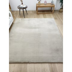 CLEMS CORTINAS - Alfombra Timmy Peluda 200x220 Extra Suave Living Color Taupe