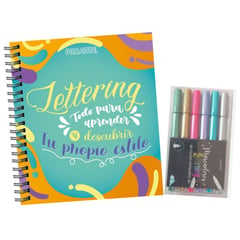 PROARTE - Pack Lettering cuaderno y marcadores