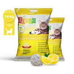 HOME GRASS - Arena Absorbente para gatos aroma Limón 16k