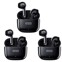 LENOVO - Set de 3 audífonos LP40 Pro Bluetooth 5.1 - Negro