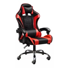 GENERICO - Silla Gamer De Cuero Reclinable Ergonómica Con Masajeador