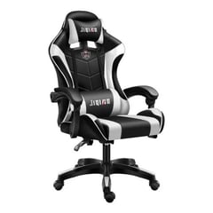 GENERICO - Silla Gamer De Cuero Reclinable Ergonómica Con Masajeador