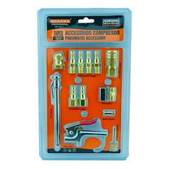 MAKAWA - Kit Juego De Accesorios Para Compresor 14 Piezas Mk-0211